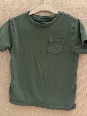 Crewcuts Olive Green Short Sleeve Pocket Tee